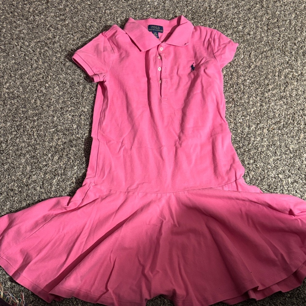 Polo Stretch Mesh Polo Dress Girls 7-16